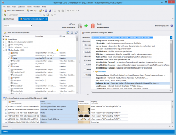 dbForge Data Generator for SQL Serverバージョン3.0がリリースされました のスクリーン ショット