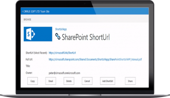 SharePoint ShortUrl 8がリリースされました のスクリーン ショット